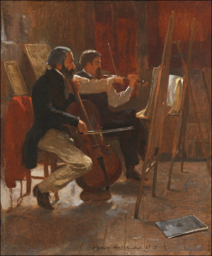 The Studio, Winslow Homer - plakat Wymiar do wyboru: 42x59,4 cm