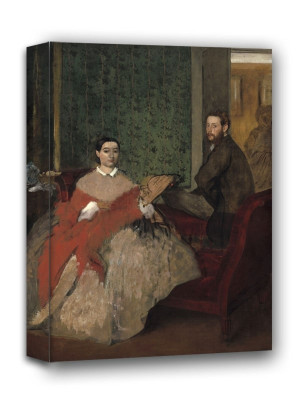 Edmondo and Thérèse Morbilli, Edgar Degas - obraz na płótnie Wymiar do wyboru: 50x70 cm