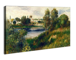 Landscape at Vétheuil, Auguste Renoir - obraz na płótnie Wymiar do wyboru: 70x50 cm