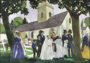 Lopoldine Fourqueux's First Communion, Maurice Denis - plakat Wymiar do wyboru: 50x40 cm