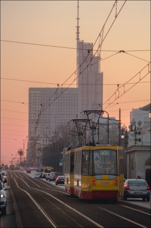 Tramwaj 25 - plakat premium Wymiar do wyboru: 60x80 cm