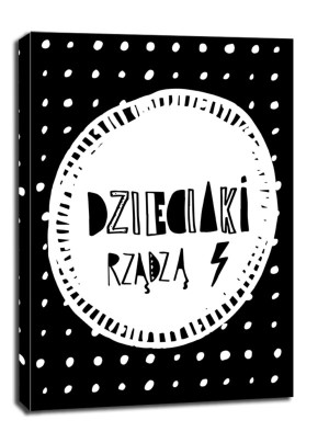 dzieciaki rządzą - obraz na płótnie Wymiar do wyboru: 90x120 cm