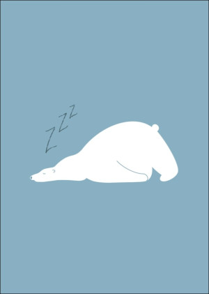 Miś Polarny - plakat Wymiar do wyboru: 29,7x42 cm