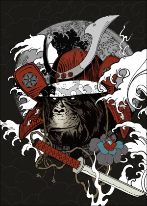 Ronin - plakat Wymiar do wyboru: 60x80 cm