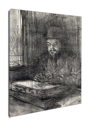 The Master Printmaker Adolphe Albert, Henri de Toulouse-Lautrec - obraz na płótnie Wymiar do wyboru: 30x40 cm