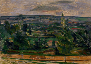 Landscape from Jas de Bouffan, Paul Cezanne - plakat Wymiar do wyboru: 40x30 cm