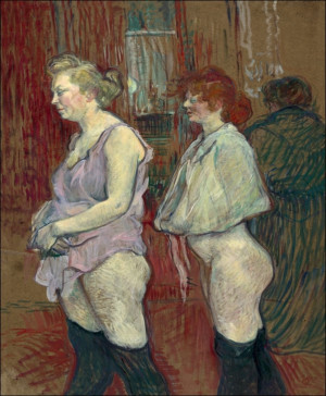 Rue des Moulins, Henri de Toulouse-Lautrec - plakat Wymiar do wyboru: 30x40 cm