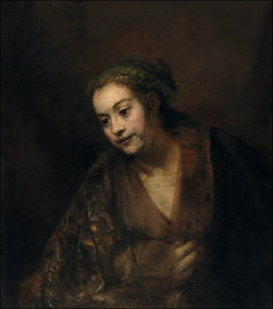 Hendrickje Stoffels (1626–1663), Rembrandt - plakat Wymiar do wyboru: 61x91,5 cm