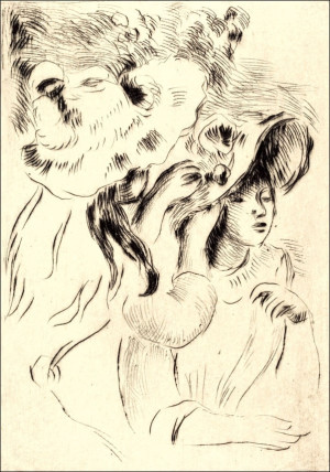 The Hat Pin, Auguste Renoir - plakat Wymiar do wyboru: 29,7x42 cm