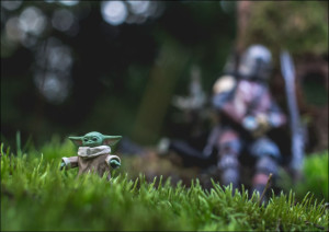 The Mandalorian i Grogu - plakat Wymiar do wyboru: 29,7x21 cm