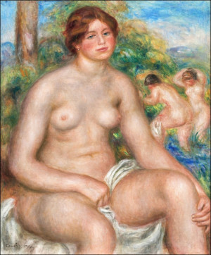Seated Bather, Auguste Renoir - plakat Wymiar do wyboru: 29,7x42 cm