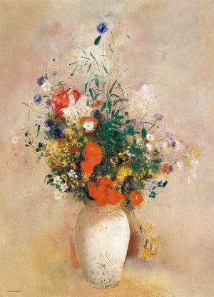 Odilon Redon Vase of Flowers (1906) - plakat Wymiar do wyboru: 40x50 cm