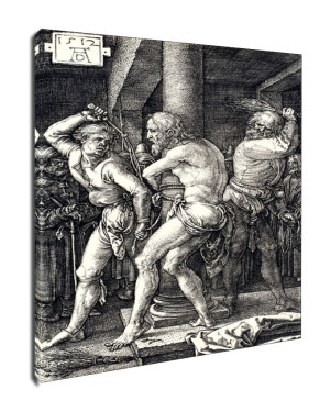 Flagellation of Christ, from The Passion, Albrecht Durer - obraz na płótnie Wymiar do wyboru: 61x91,5 cm