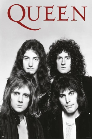 Queen Freddie Mercury Londyn 1974 - plakat
