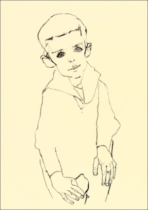 Portrait of Herbert Rainer, Egon Schiele - plakat Wymiar do wyboru: 29,7x42 cm