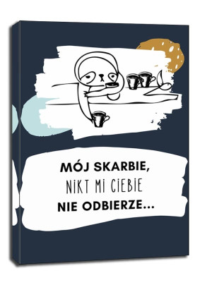 mój skarbie - obraz na płótnie Wymiar do wyboru: 61x91,5 cm
