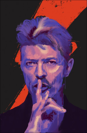 Bowie - plakat premium Wymiar do wyboru: 40x60 cm
