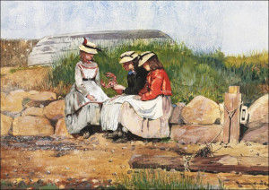 A Fisherman's Daughter, Winslow Homer - plakat Wymiar do wyboru: 91,5x61 cm