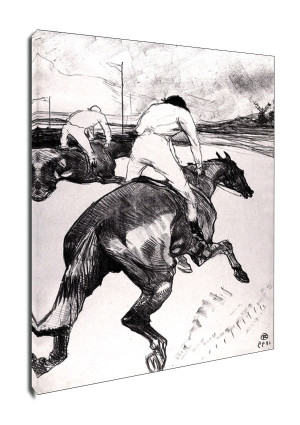 The Jockey sketch, Henri de Toulouse-Lautrec - obraz na płótnie Wymiar do wyboru: 40x50 cm