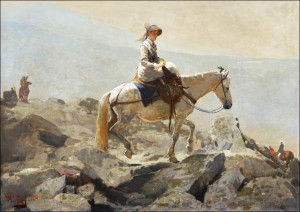 The Bridle Path, White Mountains, Winslow Homer - plakat Wymiar do wyboru: 100x70 cm
