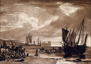 Scene on the French Coast (Liber Studiorum, part I, plate 4), William Turner - plakat Wymiar do wyboru: 29,7x21 cm