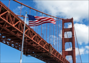Golden gate bridge, San Fransisco, Carol Highsmith - plakat Wymiar do wyboru: 70x50 cm