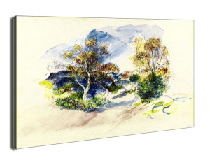 Landscape with a Path between Trees, Auguste Renoir - obraz na płótnie Wymiar do wyboru: 70x50 cm