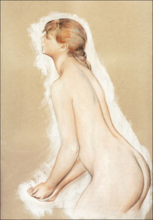 Splashing Figure, Auguste Renoir - plakat Wymiar do wyboru: 70x100 cm