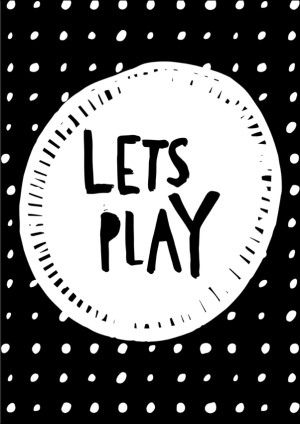 lets play - plakat Wymiar do wyboru: 40x60 cm