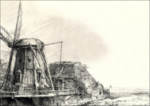 The Windmill, Rembrandt - plakat Wymiar do wyboru: 80x60 cm