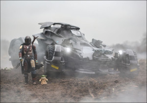 Mandalorian Batmobil Crossover - plakat Wymiar do wyboru: 50x40 cm
