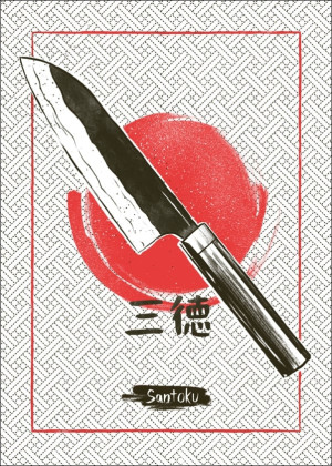 Santoku - plakat Wymiar do wyboru: 40x50 cm