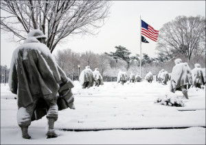Korean War Memorial located in Washington D.C.'s West Potomac Park, Carol Highsmith - plakat Wymiar do wyboru: 42x29,7 cm