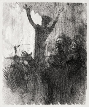 Schlomé Fuss à la Synagogue, Henri De Toulouse-Lautrec - plakat Wymiar do wyboru: 40x60 cm