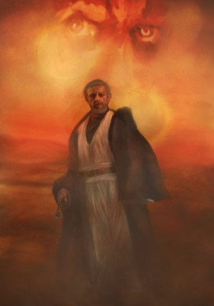 Obi Wan Kenobi - plakat premium Wymiar do wyboru: 60x80 cm