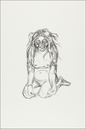 Omega Weeping (ca. 1908–1909), Edvard Munch -  plakat Wymiar do wyboru: 30x40 cm
