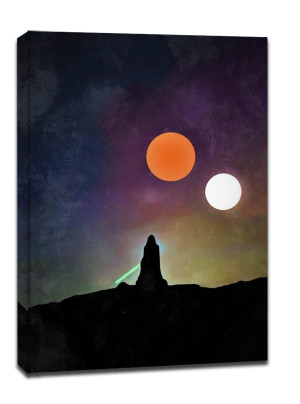 Star Wars Gwiezdne Wojny Vintage Poster v2 - obraz na płótnie Wymiar do wyboru: 20x30 cm