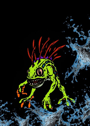 BlizzardVerse Stencils - Murky, the Deep Terror, Warcraft - plakat Wymiar do wyboru: 40x60 cm