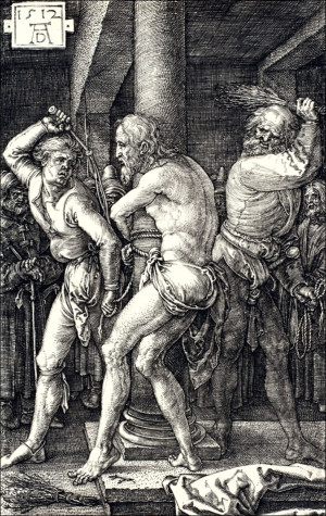 Flagellation of Christ, from The Passion, Albrecht Durer - plakat Wymiar do wyboru: 61x91,5 cm