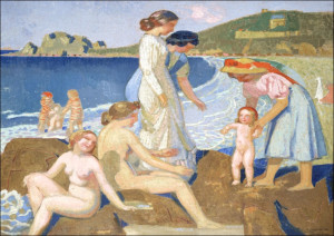 Bathers in Perros Guirec, Maurice Denis - plakat Wymiar do wyboru: 84,1x59,4 cm