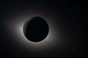 Artemis II W zaćmieniu - plakat Wymiar do wyboru: 29,7x21 cm