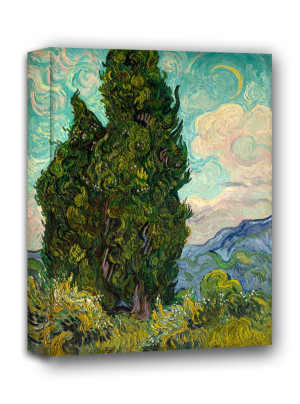 Cyprysy - Vincent van Gogh - obraz na płótnie Wymiar do wyboru: 20x30 cm
