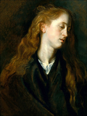 Study Head of a Young Woman, Anthony van Dyck - plakat Wymiar do wyboru: 60x80 cm