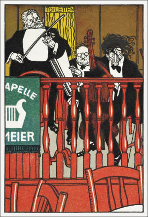 Salon Orchestra Meier, Moriz Jung - plakat Wymiar do wyboru: 40x50 cm