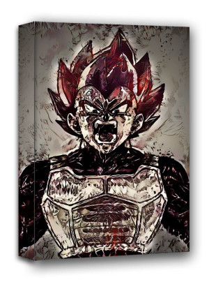 Legends of Bedlam, Vegeta, the Limit Breaker, Dragon Ball - obraz na płótnie Wymiar do wyboru: 90x120 cm