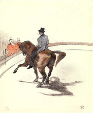 At the Circus The Spanish Walk (Au Cirque Le Pas espagnol), Henri de Toulouse-Lautrec - plakat Wymiar do wyboru: 50x70 cm