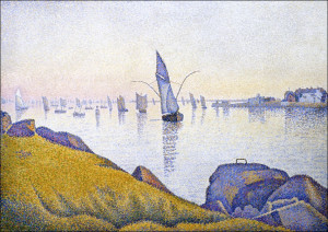 Evening Calm, Concarneau, Opus, Paul Signac - plakat Wymiar do wyboru: 50x40 cm