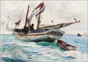Schooner–Nassau, Winslow Homer - plakat Wymiar do wyboru: 60x40 cm
