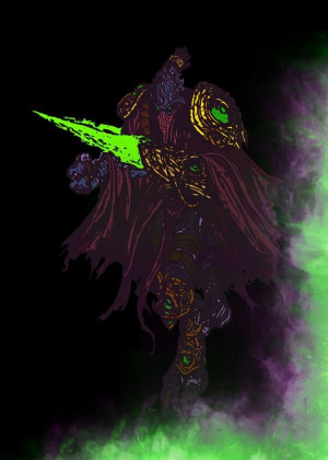 BlizzardVerse Stencils - Zeratul, the Dark Prelate, Starcraft - plakat Wymiar do wyboru: 40x60 cm