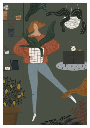 Domatorka - plakat Wymiar do wyboru: 20x30 cm